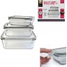 Cuisy Boîte de conservation En verre avec couvercle hermétique X3