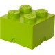 Room Copenhagen LEGO Storage Brick 4 light zielony - RC40031220
