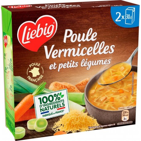 LIEBIG Bouillon de poule française 2x30cl