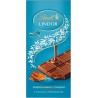 LINDT Tablette Lindor chocolat lait caramel pointe de sel 150g