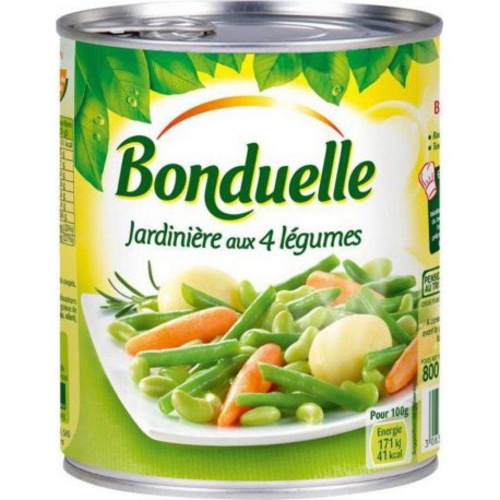 Bonduelle Jardinière aux 4 Légumes 800g