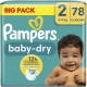 PAMPERS Couches Bébé Baby Dry 4-8Kg Taille 2 pack 78 couches