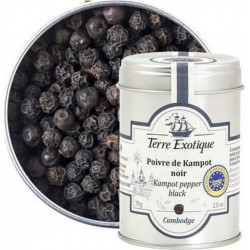 TERRE EXOTIQUE Poivre Noir De Kampot IGP 70g