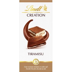 LINDT Tablette de chocolat Lait Tiramisu CREATION 150g