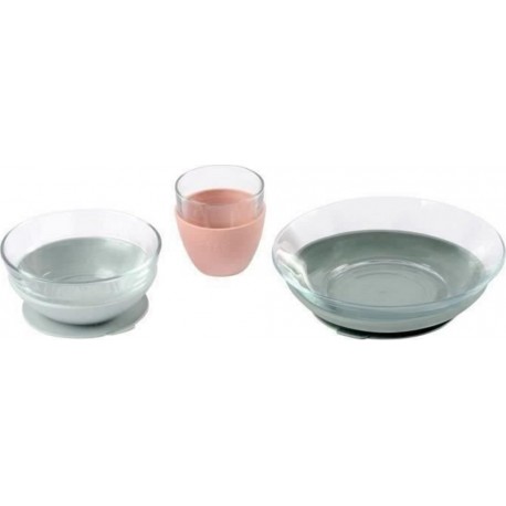 BÉABA Beaba Coffret Repas Verre Eucalyptus
