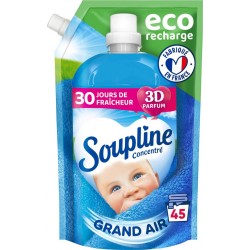 SOUPLINE Recharge Adoucissant Grand Air x45 1L