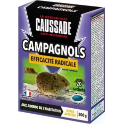 CAUSSADE Campagnols Pat Appât Forte Infestation Efficacité Radicale 200g
