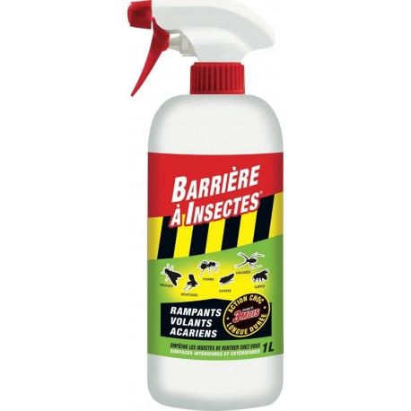 Barrière à Insectes INSECTICIDE INTERIEUR ET EXTERIEUR LIQUIDE ACARIENS 1L