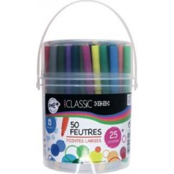 ULMANN SEAU DE 50 FEUTRES pointes larges