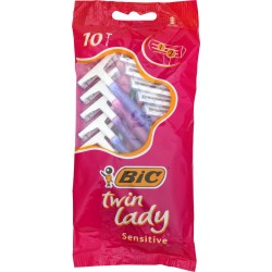 Bic Twin Lady Sensitive par 10 Rasoirs Jetables pour Femme (lot de 3 soit 30 rasoirs)