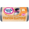 HANDY BAG Sacs poubelles recyclés fixation élastique ultra résistant 30L x15