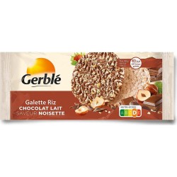 Gerblé Galette riz chocolat Lait noisette 141g