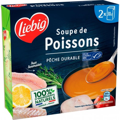 Liebig Soupe de poissons 2x30cl 60cl