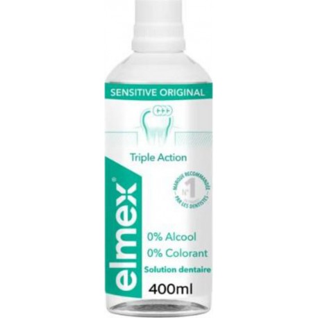 Elmex Solution Dentaire Sensitive original 400ml (lot de 3)
