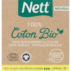 NETT Tampon coton Bio x16
