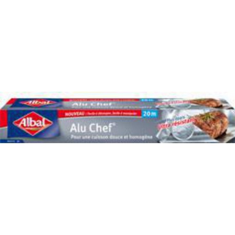 Albal Papier aluminium Alu Chef rouleau 20m