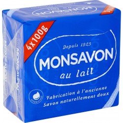 MONSAVON Savon au Lait 4x100g 400g