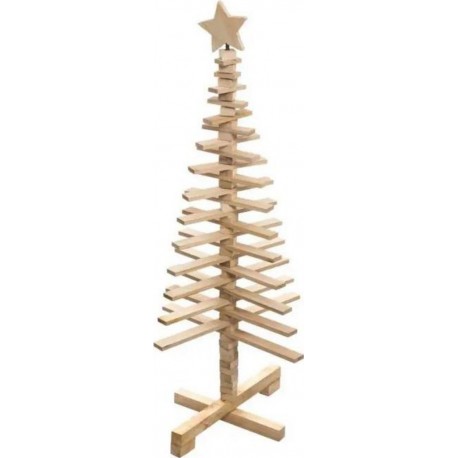 FEERIC Sapin de Noel en bois articulé 120cm