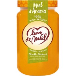 Lune de Miel 100% Pur et Naturel Miel d’Acacia 375g (lot de 4)
