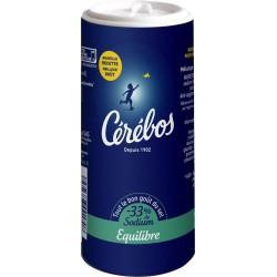 Cérébos Sel Equilibre -33% de Sodium 350g (lot de 4)