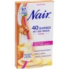 Nair 40 Bandes de Cire Froide Corps aux Extraits de Lait et de Miel (lot de 2)