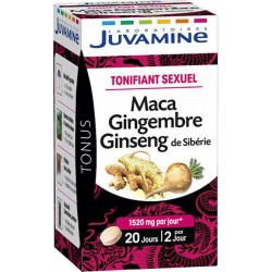 Juvamine Tonus Tonifiant Sexuel Maca Gingembre Ginseng de Sibérie (lot de 2)