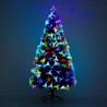 Homcom Sapin de Noël artificiel lumineux LED multicolore 150cm