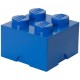 LEGO Storage Brick Boîte de Rangement bleu x4