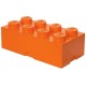 LEGO Storage Brick Boîte de Rangement orange x8