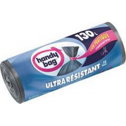 Handy Bag Sacs poubelle ultra résistants 130L 10 sacs