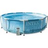 INTEX Piscine Ronde Tubulaire Océan 3,05m x 0,76m avec système de filtration 28208NP