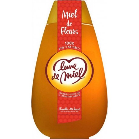 Lune de Miel 100% Pur et Naturel Miel de Fleurs Maxi Format 1Kg
