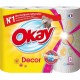Okay Decor Essuie-tout x3 Rouleaux (lot de 2 soit 6 rouleaux)