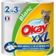 Okay XXL Essuie-tout compact blanc x2 rouleaux