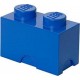 LEGO Storage Brick Boîte de Rangement bleu x2