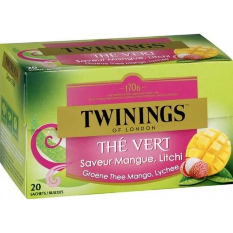 TWININGS THE VERT MANGUE/LITCHI x20 30g