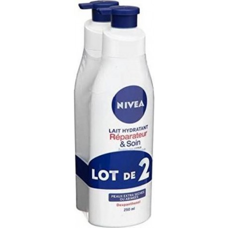 Nivea Body Lait Réparateur 2x250ml 500ml