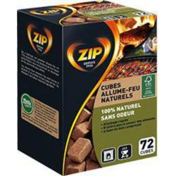 Zip Cubes allume-feu naturels x72 cubes