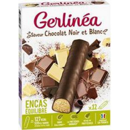 Gerlinéa Barres Chocolatées Noir & Blanc 12x31g 372g