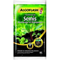 Algoflash Terreau Semis Bouturage et Repiquage avec Guano 6L