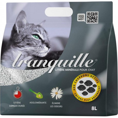 Tranquille Litière Minérale Pour Chat 8L (lot de 8)