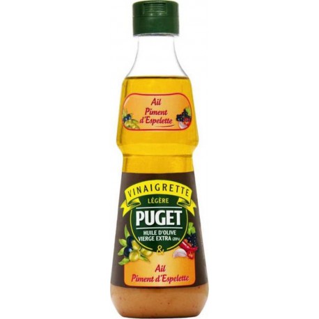 Puget Vinaigrette légère Ail Piment d’Espelette 330ml