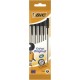 Bic Cristal Original Stylo Noir 1.0mm x5