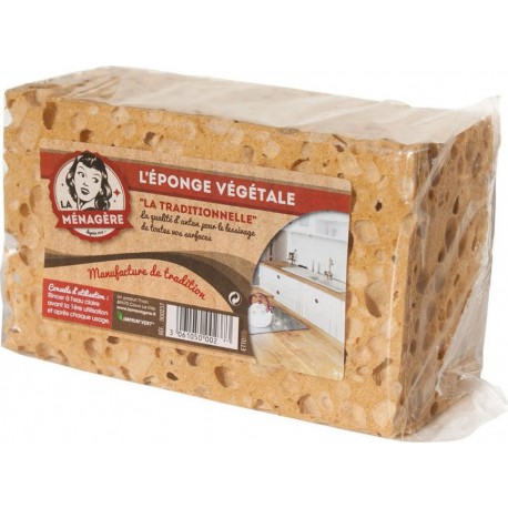 La Ménagère L’Éponge Végétale La Traditionnelle 14x9x6cm