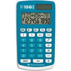 TEXAS INSTRUMENTS Calculatrice primaire TI-106II Bleue 106II/FBL/1E2