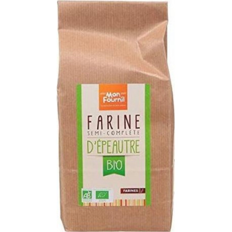 Mon Fournil Farine semi-complète d'épeautre BIO 1Kg