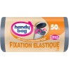 Handy Bag Sac poubelle 50L Fixation élastique x10
