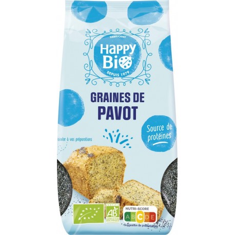 Happy Bio Graines de pavot 250g