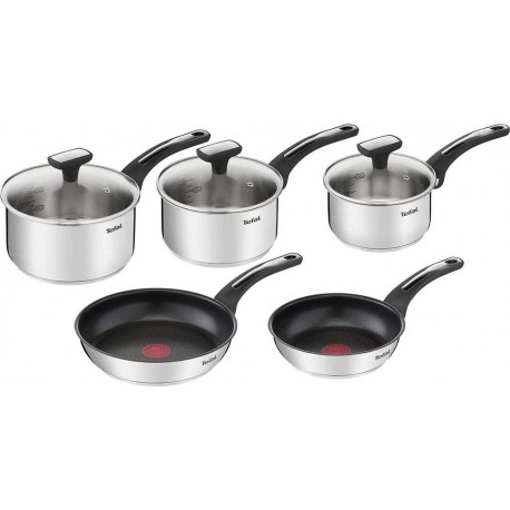 Tefal Batterie de cuisine Emotion inox induction 5 pcs E300S544
