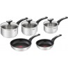 Tefal Batterie de cuisine Emotion inox induction 5 pcs E300S544